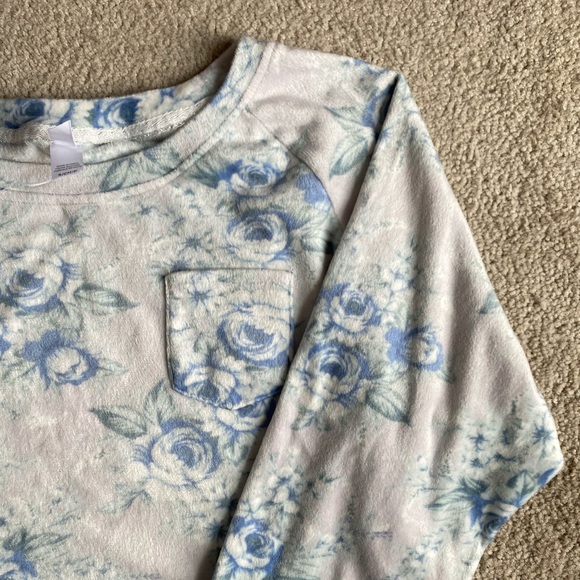 Flora Foral Fleece PJ Set - Picture 3 of 8